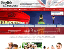 Tablet Screenshot of englishforsuccess.fr